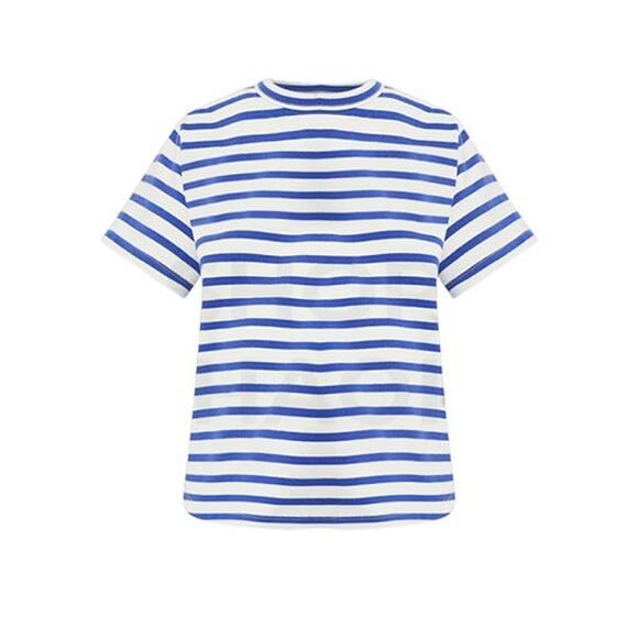 TUCKERNUCK Blue Stripe Parker Classic Tee Size M NWT Retail $88 Tuckernuck - Picture 7 of 7